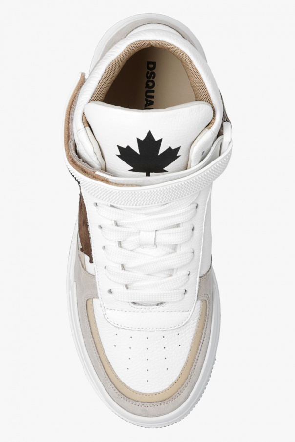 【DSQUARED2】 CANADIAN HIGH-TOP SNEAKERS 関税/送料込 top sneakers Dsquared2 - 'Canadian' high
